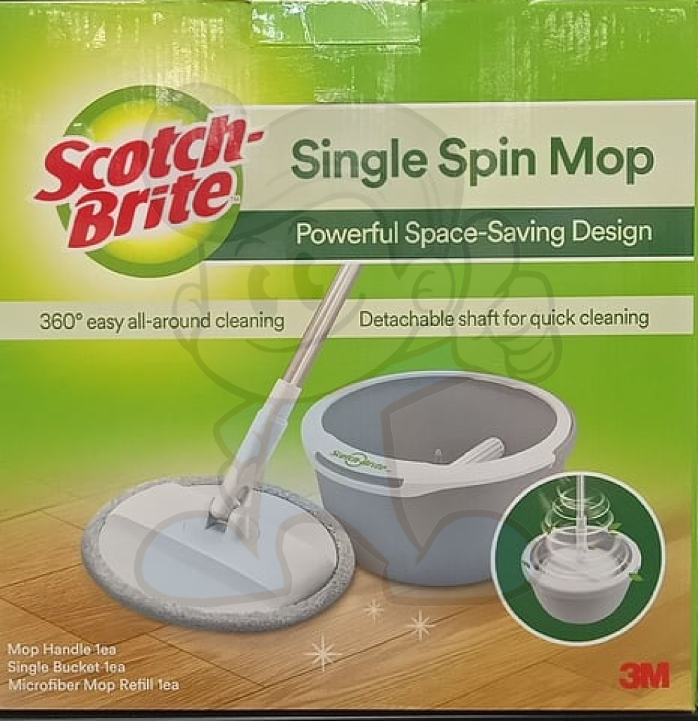 Scotch-Brite Single Spin Mop 360° Easy All-Around Cleaning