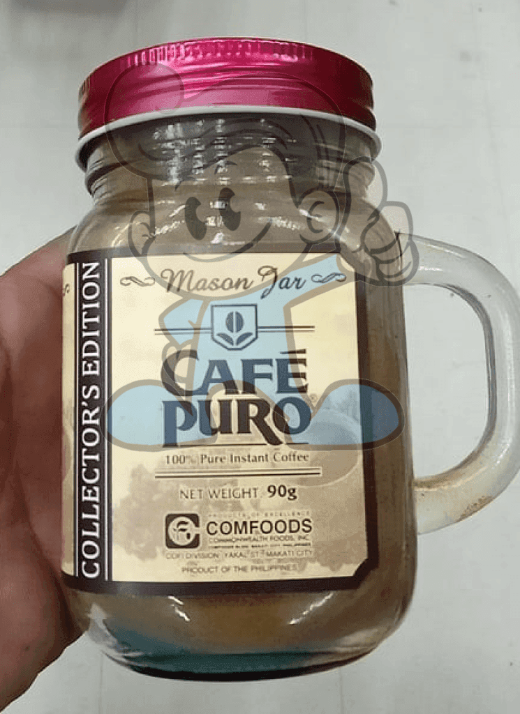 Cafe Puro Mason Jar 100% Pure Instant Coffee Collector&#39;s Edition (2 X 90 G) Groceries