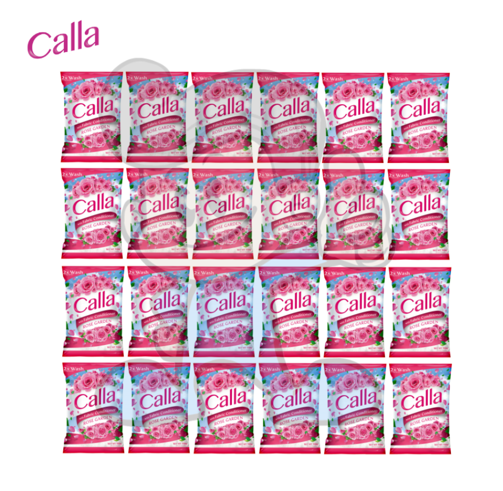 Calla Powder Detergent With Fabric Conditioner Rose Garden (24 X 100G) Household Supplies