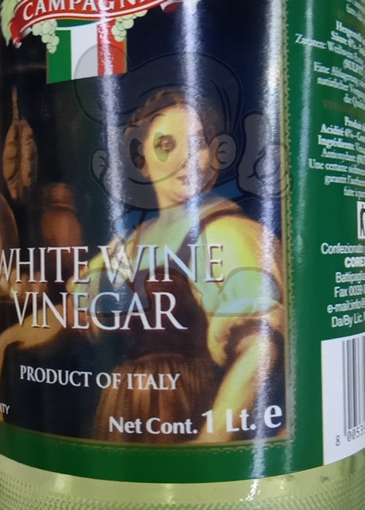 Campagna White Wine Vinegar (2 X 1L) Groceries