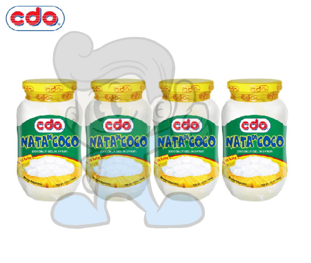 Cdo White Nata De Coco Coconut Gel In Syrup (4 X 340 G) Groceries