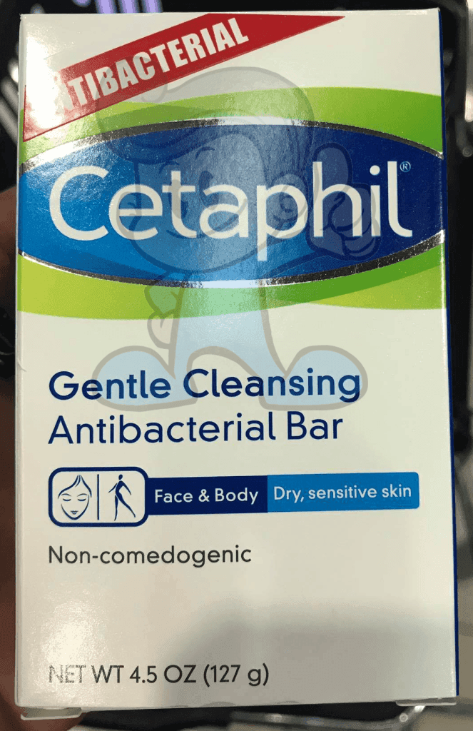 Cetaphil Gentle Cleansing Antibacterial Bar 4.5 Oz Beauty