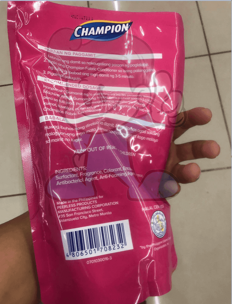 Champion Fabcon Pink Fresh (2 X 1L) Household Supplies