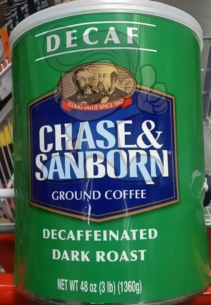 Chase & Sanborn Decaffeinated Dark Roast Ground Coffee 48 Oz. Groceries