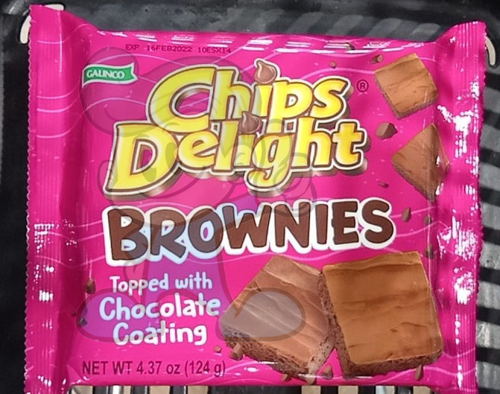 Chips Delight Brownies Topped With Chocolate Coating (4 X 124 G) Groceries