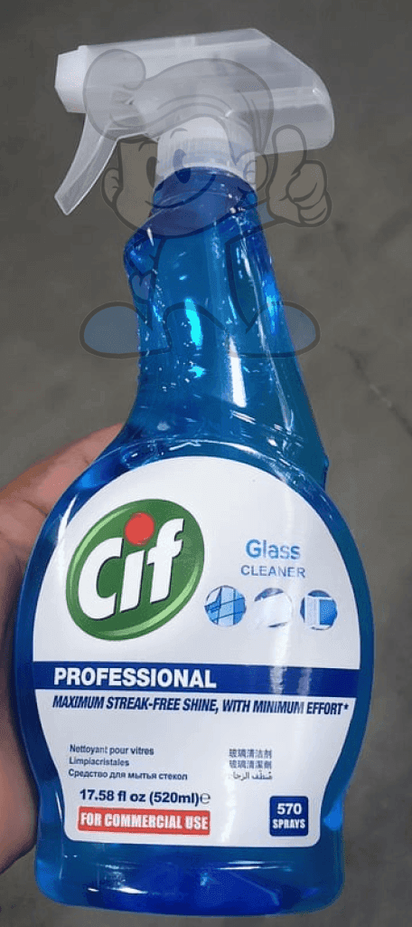 Cif Professional Glass Cleaner (2 X 520Ml) Household Supplies