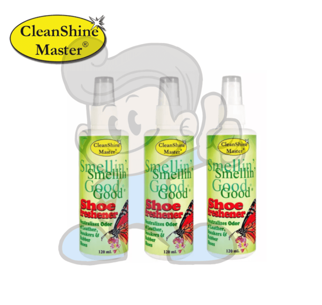 Cleanshine Master Smellin Good Shoe Freshener (3 X 120Ml) Household Supplies