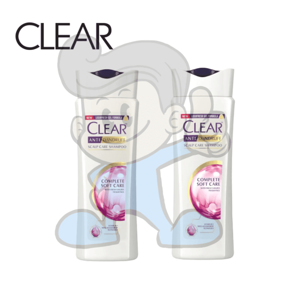 Clear Complete Soft Care Anti Dandruff Shampoo Fresh Sakura Fragrance For Flaky Scalp (2 X 170Ml)