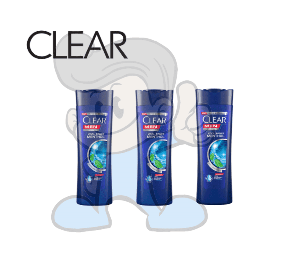 Clear Men Anti Dandruff Shampoo Cool Sport Menthol (3 X 70Ml) Beauty