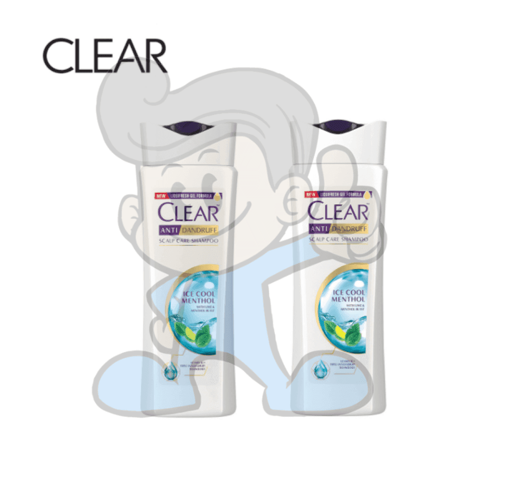 Clear Women Anti Dandruff Shampoo Ice Cool Menthol (2 X 320Ml) Beauty