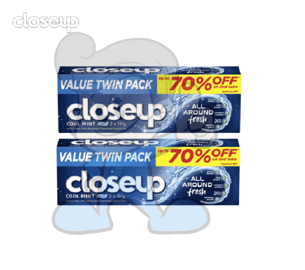 Closeup Value Twin Pack Cool Mint Toothpaste 2S (2 X 191 G) Beauty