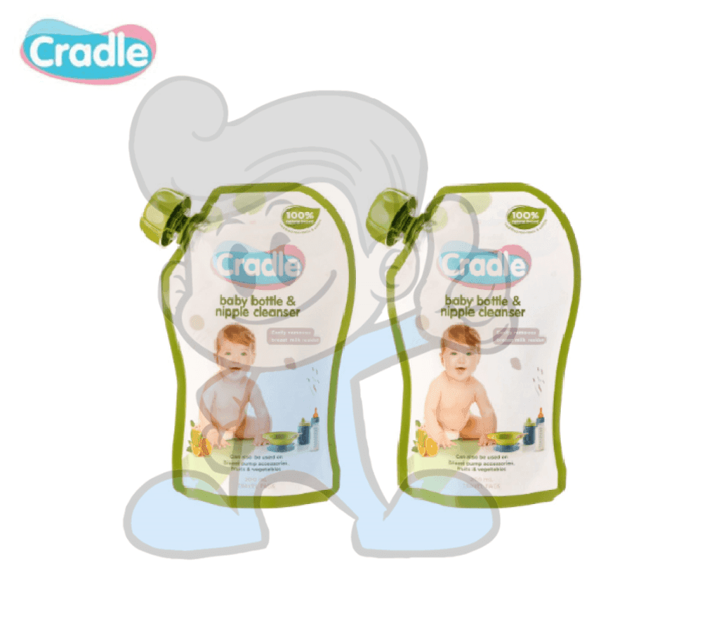 Cradle Baby Bottle And Nipple Cleanser (2 X 200 Ml) Mother &