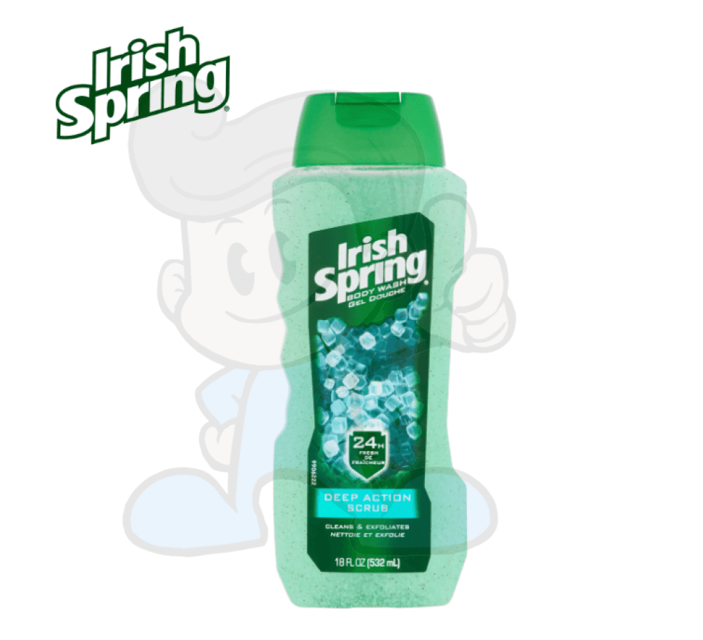 Irish Spring Body Wash Deep Action Scrub 532ml