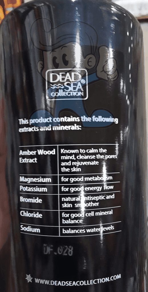 Dead Sea Collection Detoxifying Mens 3 In 1 Wash Amber Wood 1000 Ml. Beauty