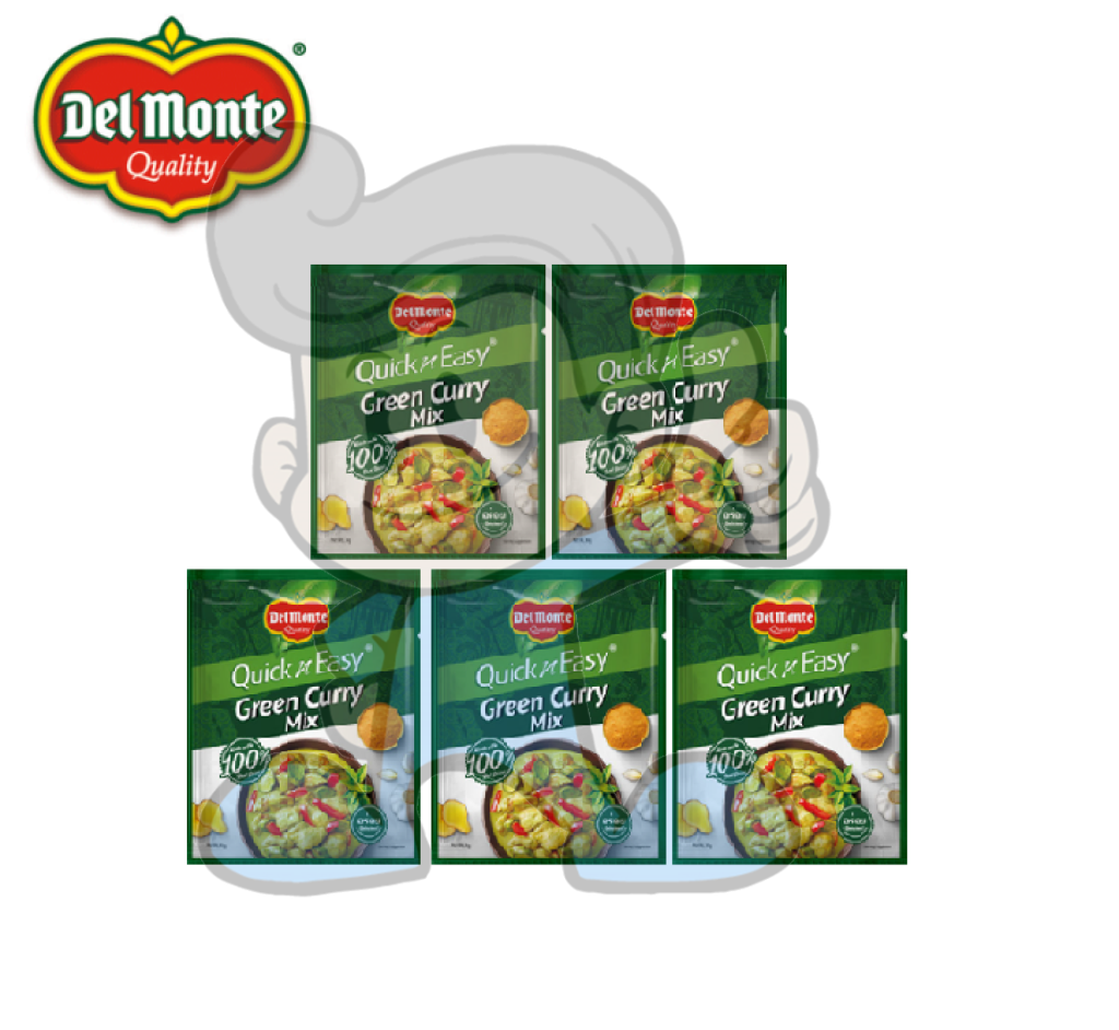 Del Monte Quick N Easy Green Curry Mix (5 X 30 G) Groceries