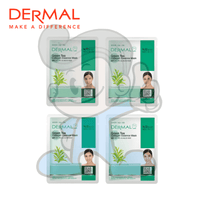 Dermal Green Tea Collagen Essence Mask 4 Packs Beauty