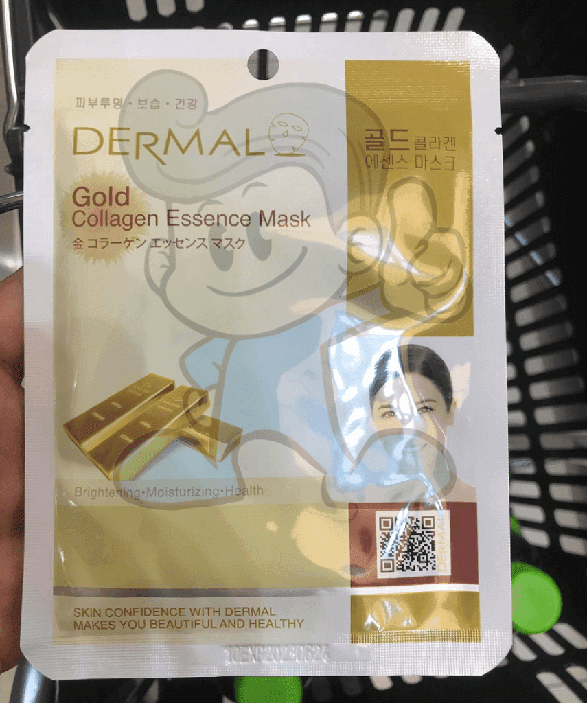 Dermal Korea Gold Collagen Essence Face Mask 4 Packs Beauty