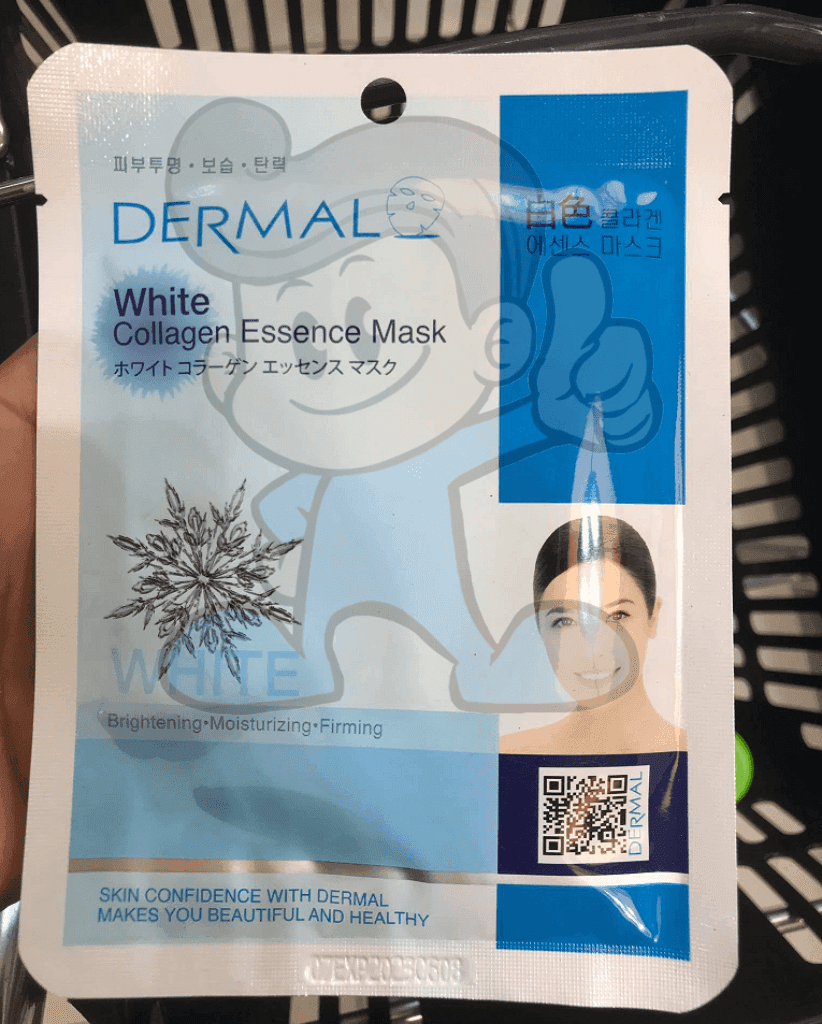 Dermal White Collagen Essence Mask 4 Packs Beauty