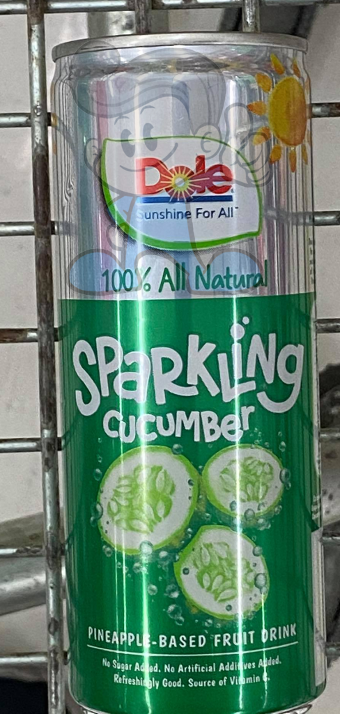 Dole 100% All Natural Sparkling Cucumber (8 X 240 Ml) Groceries
