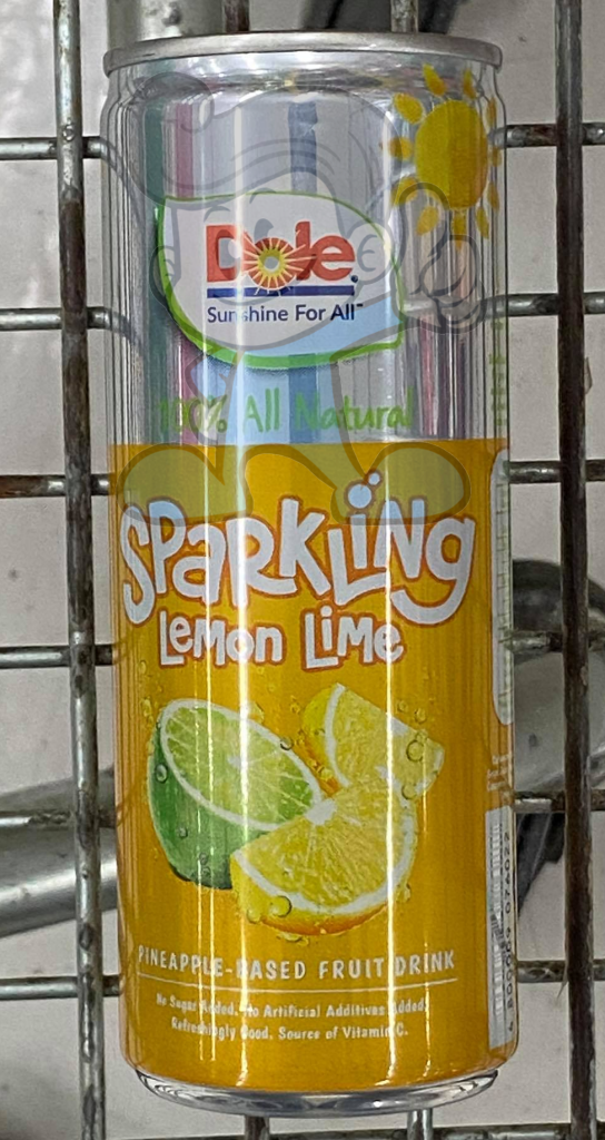Dole 100% All Natural Sparkling Lemon Lime (8 X 240 Ml) Groceries