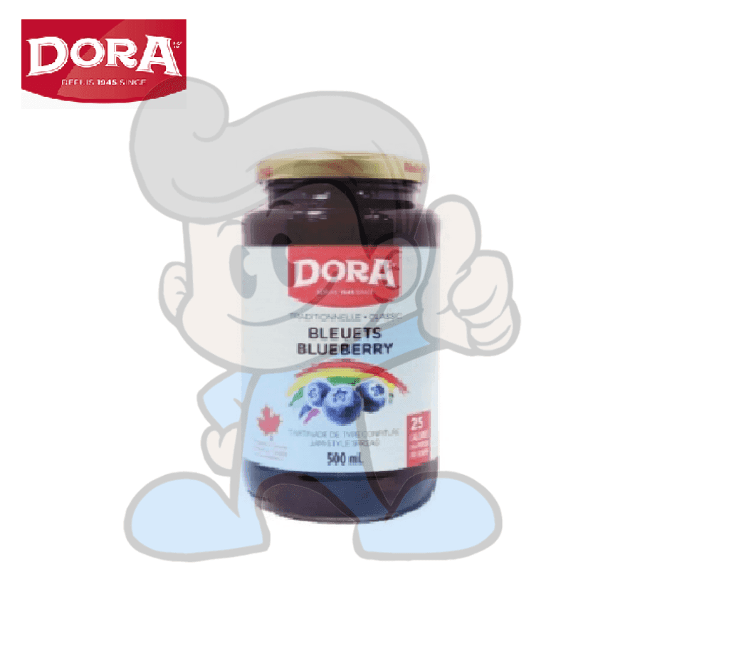 Dora Traditional Classic Bleuets Blueberry Jam Style Spread 500Ml Groceries