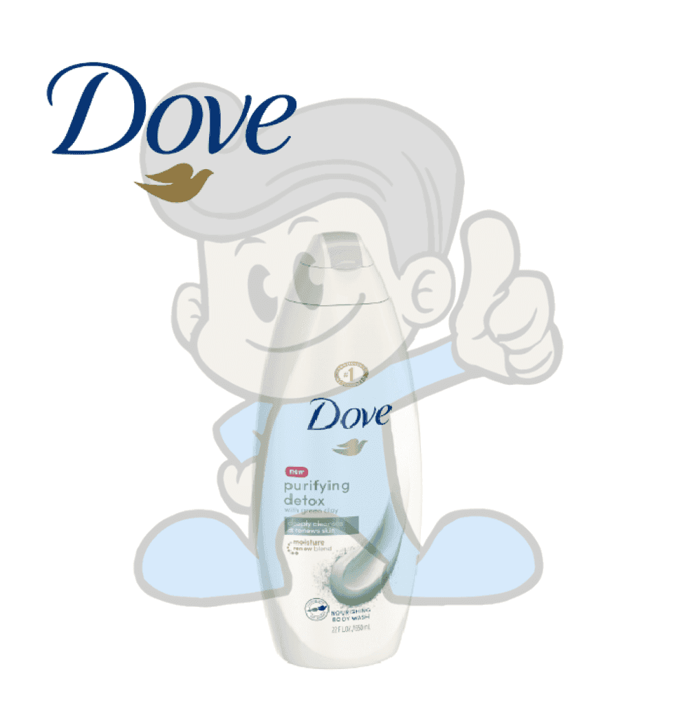 Dove Purifying Detox Nourishing Body Wash Deeply Cleanses & Renews Skin 22Oz Beauty