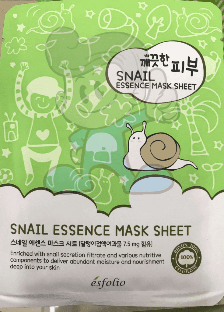Esfolio Snail Essence Mask Sheet (4 X 25 Ml) Beauty