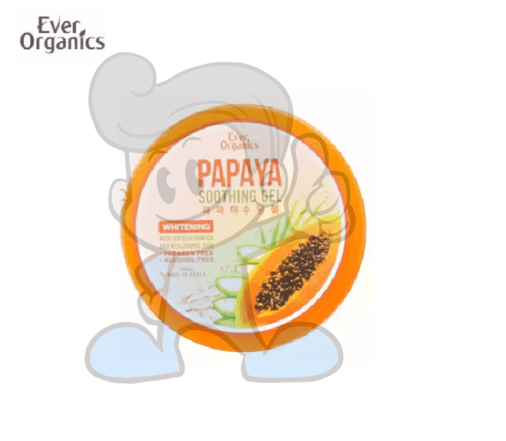 Ever Organics Papaya Whitening Soothing Gel 300Ml Beauty