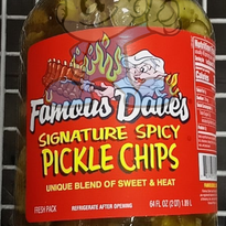 Famouse Dave&#39;s Signature Spicy Pickle Chips 1.89L Groceries