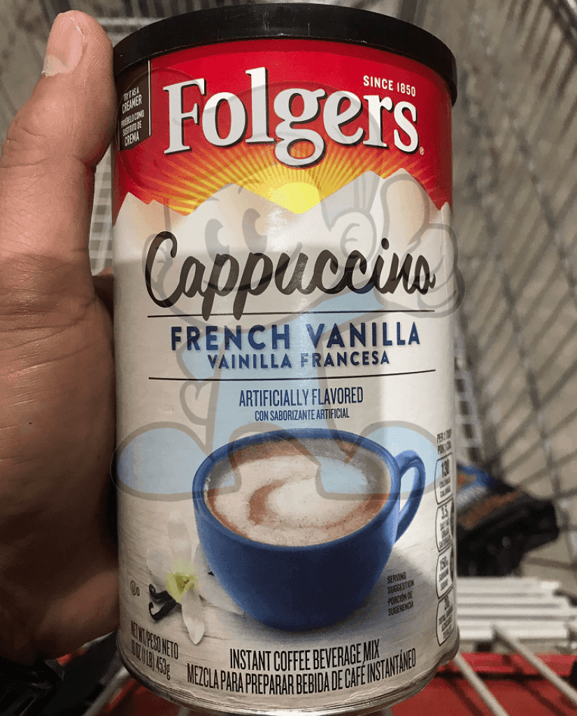 Folgers Cappuccino French Vanilla 453G Groceries