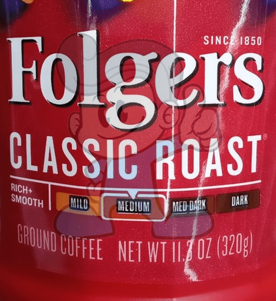 Folgers Classic Roast Medium Ground Coffee 320G Groceries