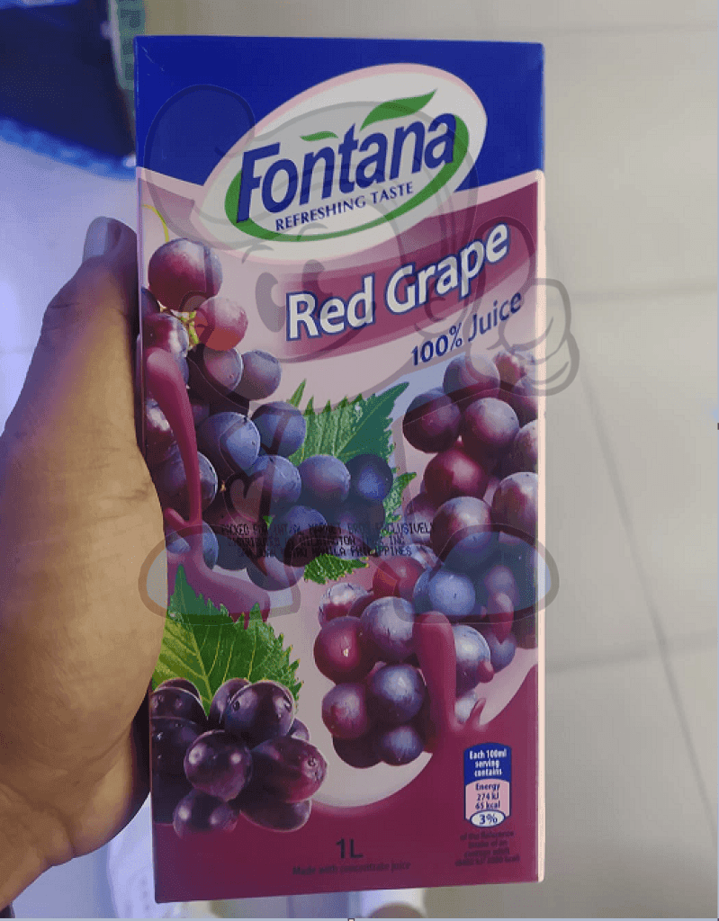 Fontana 100% Red Grape Juice (2 X 1L) Groceries