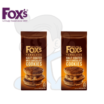 Foxs Half Coated Milk Chocolate Cookies (2 X 175G) Groceries