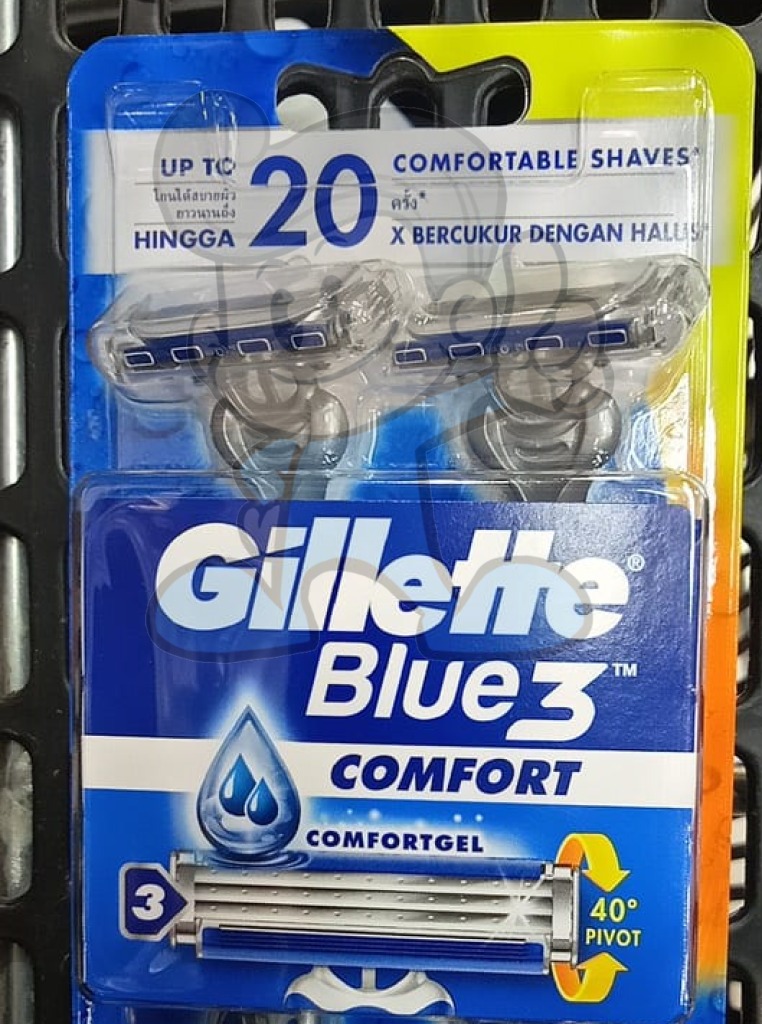 Gillette Blue 3 Comfort Razor 2S Set Of 2 Beauty