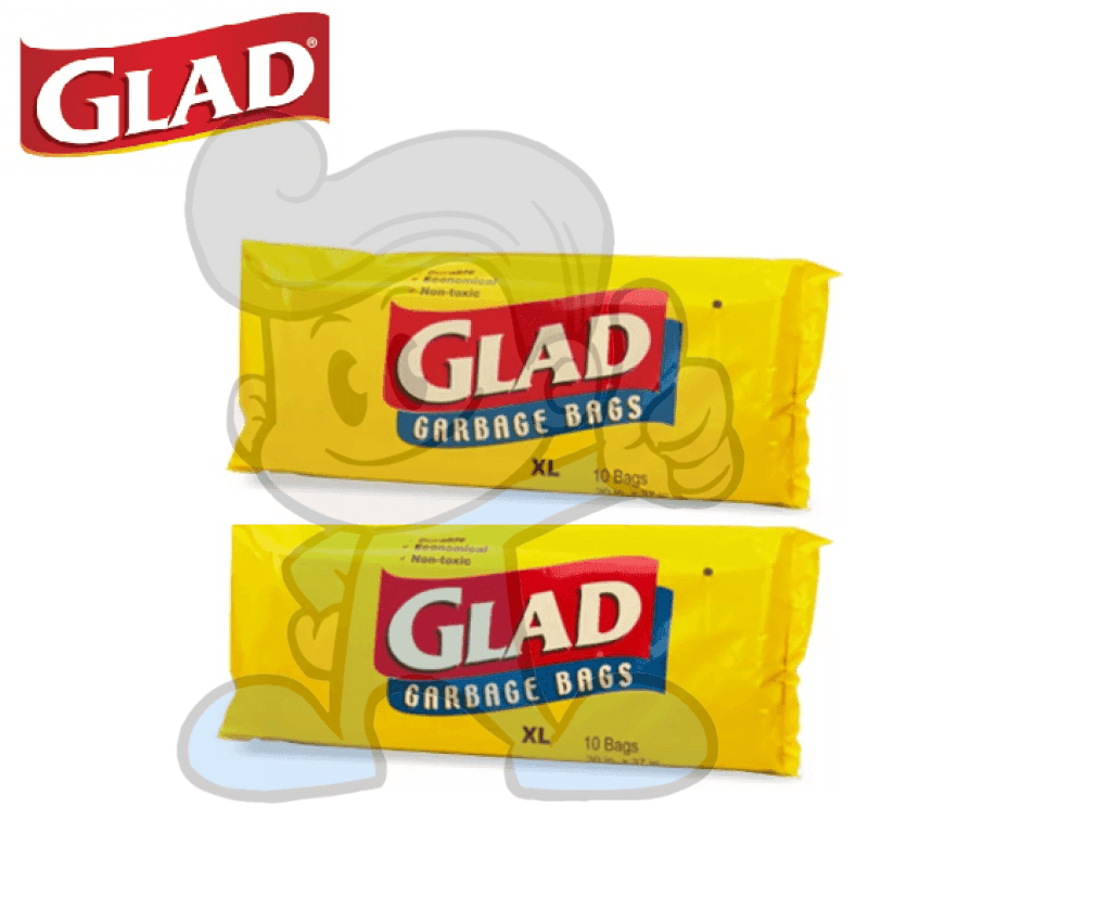 Glad Garbage Bags Xl (2 X 10S) Laundry & Cleaning Equipment