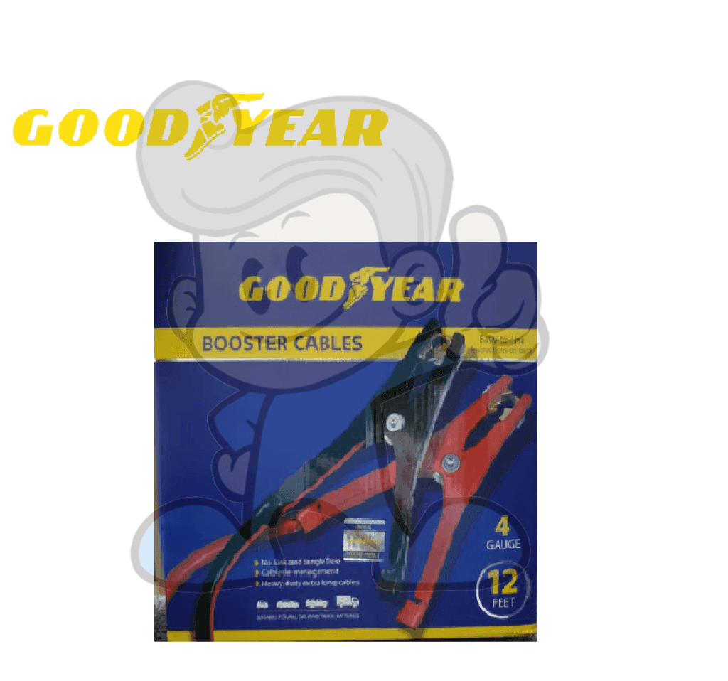 Goodyear Booster Cables 4 Gauge 12 Feet Motors