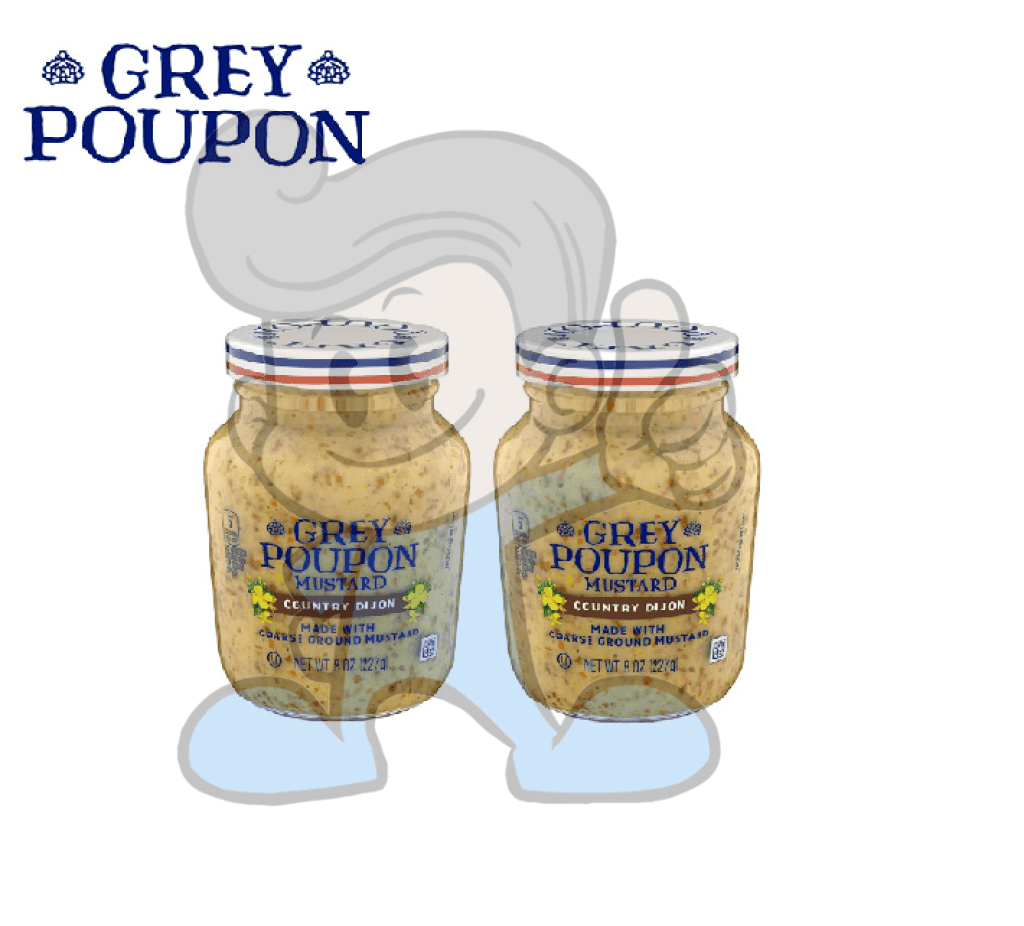 Grey Poupon Mustard Country Dijon (2 X 8 Oz) Groceries