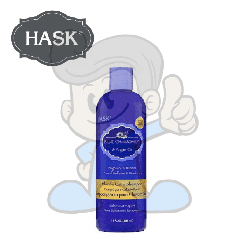 Hask Blue Chamomile & Argan Oil Blonde Care Shampoo 12Oz Beauty