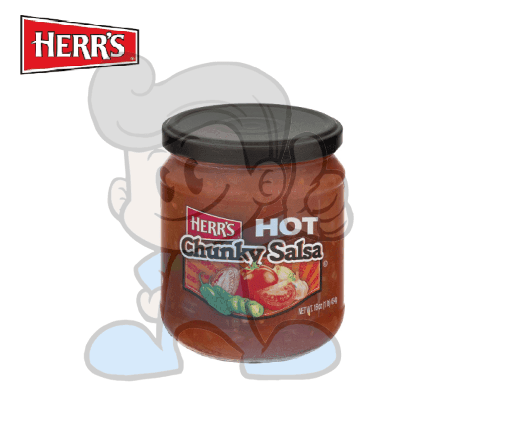 Herrs Hot Chunky Salsa 454G Groceries