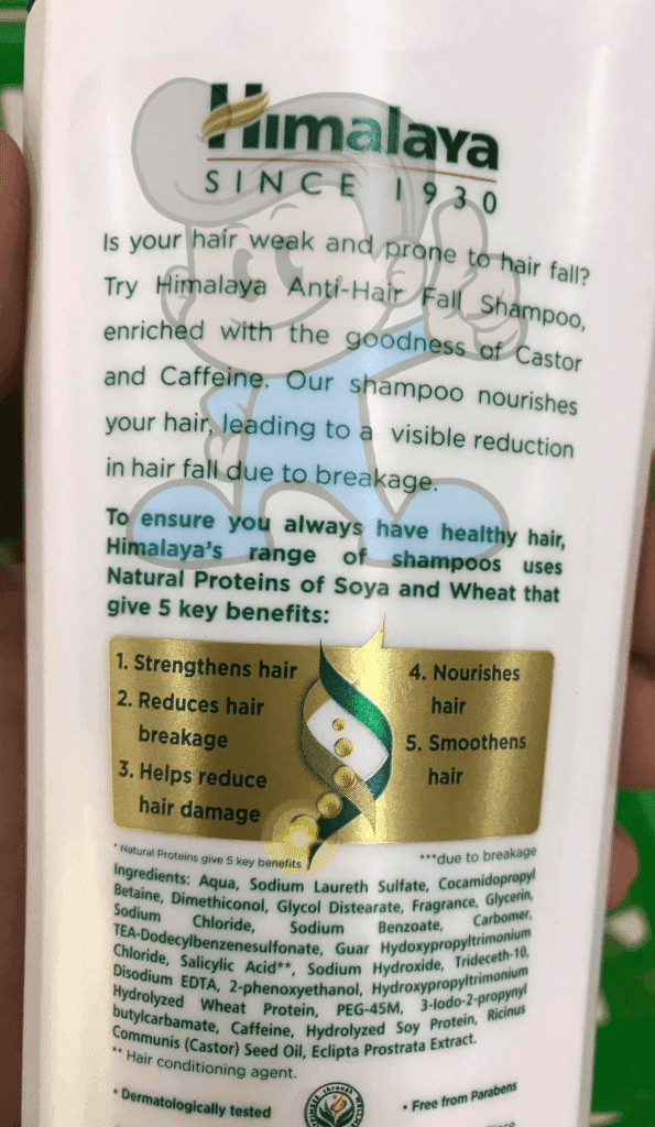 Himalaya Anti-Hair Fall Shampoo Castor And Caffeine (2 X 400 Ml) Beauty