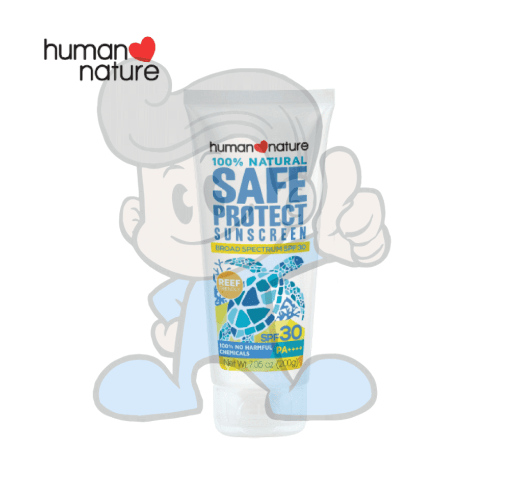 Human Nature Safe Protect Spf30 Sunscreen 200G Beauty