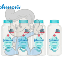 Johnsons Milk Rice Baby Powder (4 X 100 G) Mother &