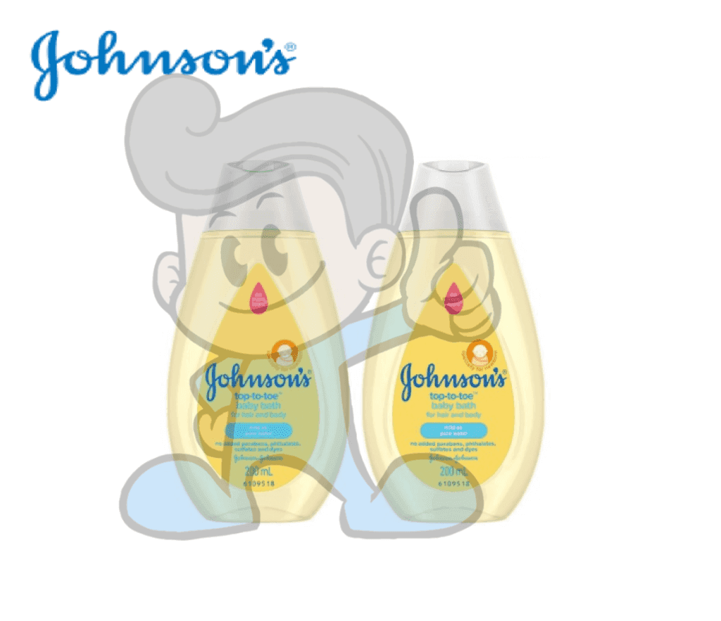 Johnsons Top To Toe Baby Bath For Hair And Body (2 X 200 Ml) Mother &