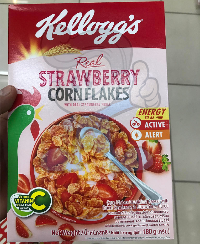 Kelloggs Strawberry Corn Flakes Cereal (2 X 180G) Groceries
