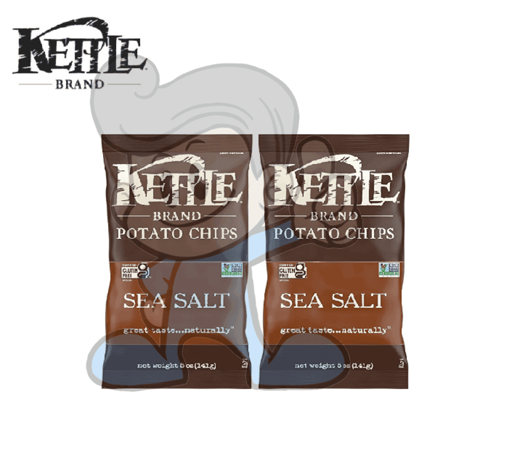 Kettle Brand Potato Chips Sea Salt (2 X 5 Oz) Groceries