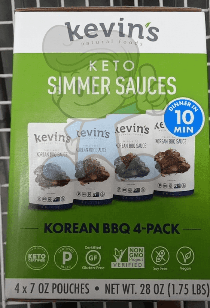 Kevins Natural Foods Keto Simmer Sauces Korean Bbq 4-Pack 28 Oz. Groceries