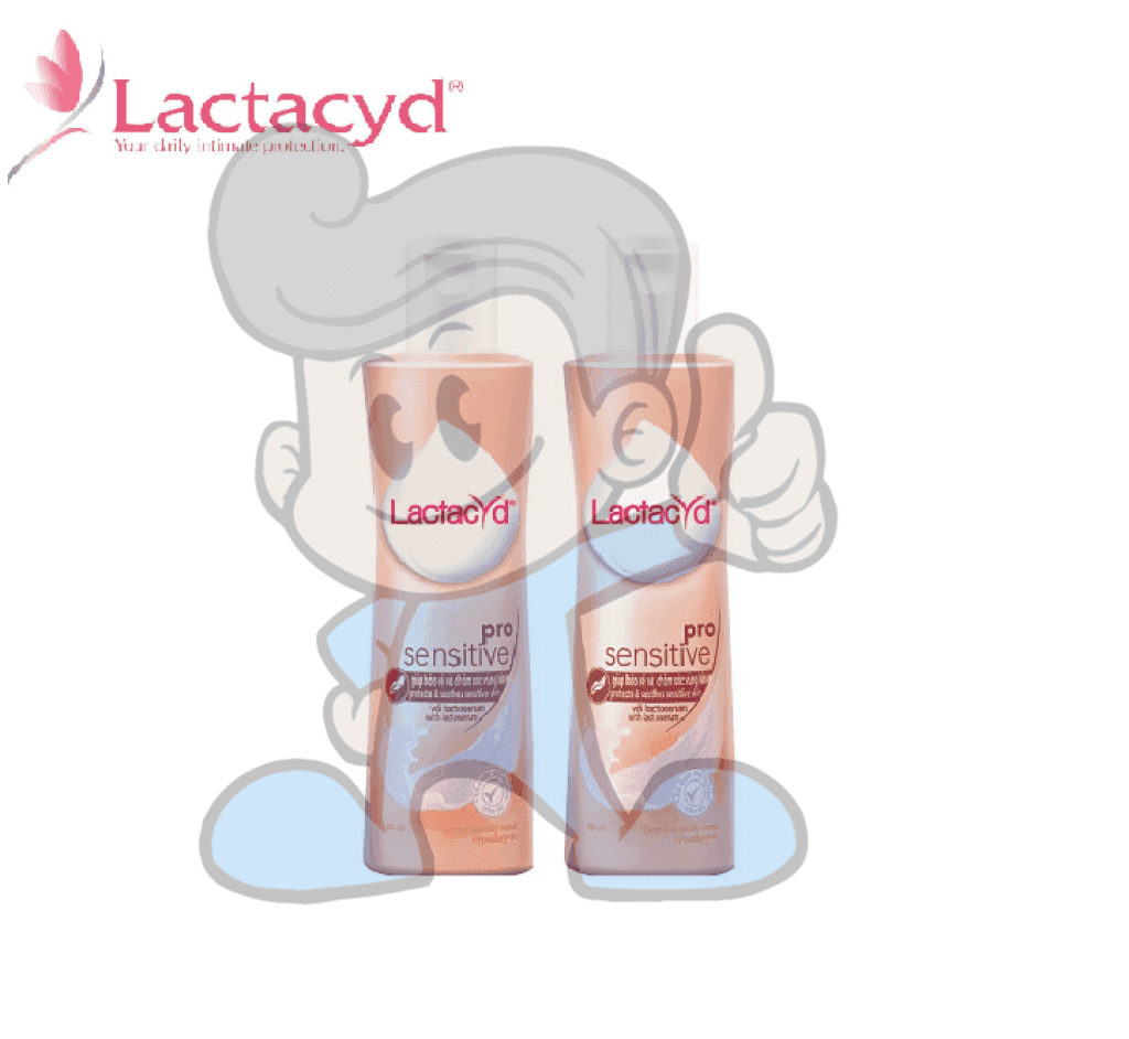Lactacyd Pro-Sensitive Feminine Wash Protects & Soothes (2 X 250 Ml) Beauty