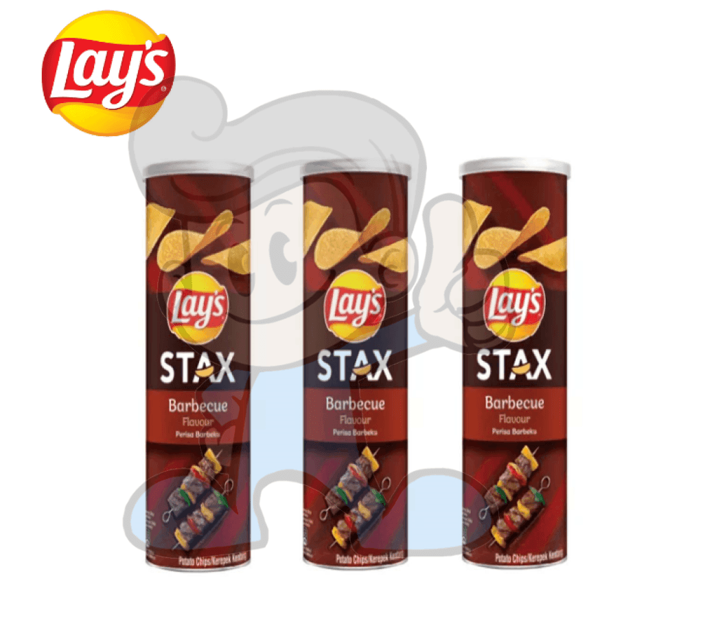Lays Chip Stax Barbecue (3 X 135G) Groceries