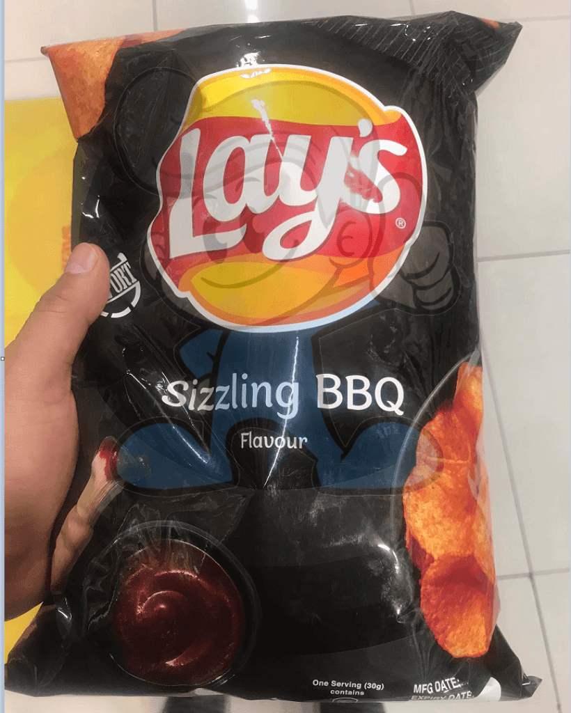 Lays Sizzling Barbecue Potato Chips (2 X 6.5Oz) Groceries