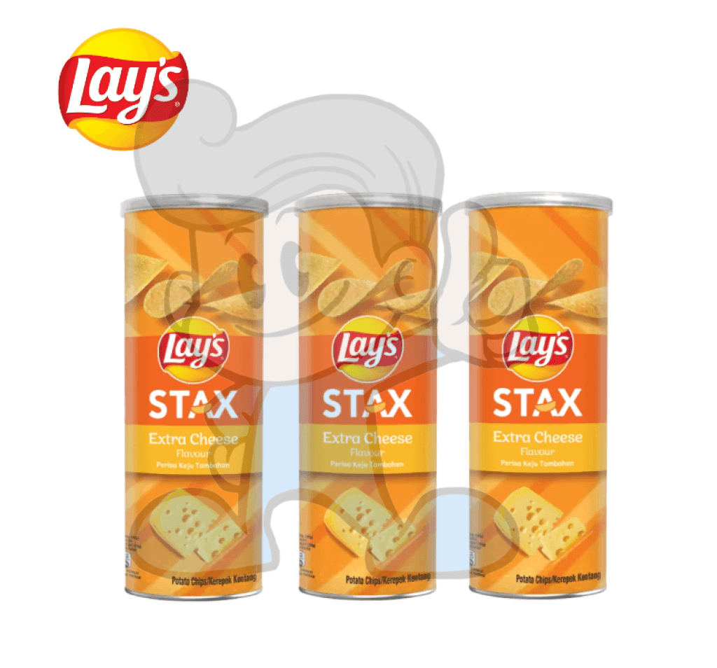 Lays Stax Extra Cheese (3 X 135G) Groceries